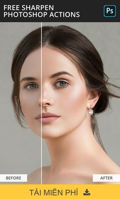 a woman's face before and after photoshopping with the help of adobe