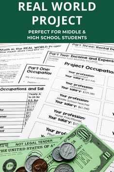 the real world project perfect for middle and high school students is on top of money