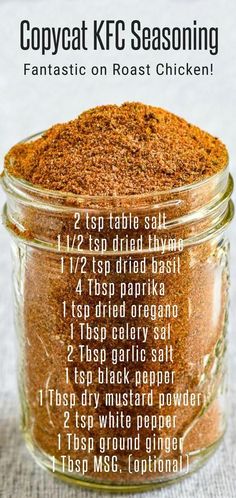 #VeganSnackSensations Kfc Seasoning, Chicken Seasoning Recipes, Copycat Kfc, Kfc Chicken Recipe, Kfc Recipe, Spice Blends Recipes, Decorações Com Comidas, Ayam Bakar, Spice Mix Recipes