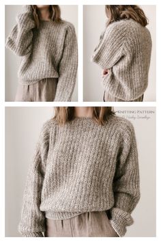 Seasons Sweater Knitting Pattern Knit Crewneck Sweater Pattern, Dk Knit Sweater Pattern, Pattern Knit Sweater, Oversized Jumper Knitting Pattern Free, Fishermans Rib Sweater Pattern Free, Waffle Knit Sweater Pattern, Textured Sweater Knitting Pattern, Quick Knit Sweater Pattern, Fall Knit Sweater Pattern