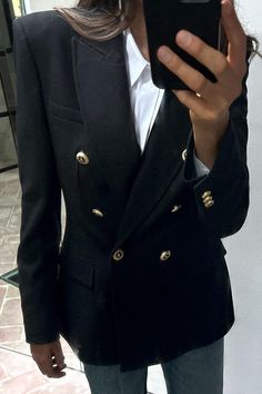 TAILORED DOUBLE BREASTED BLAZER - Black | ZARA United States