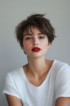 11 Shaggy and Textured Female Pixie Haircut Designs: Rock a playful and edgy look with these stylish cuts! ✂️💫 #PixieCut #ShaggyHair #TexturedHair Pixie Haircut Shaggy, Texture Pixie Haircut, Textured Haircut Men, Short Hair Cuts For Round Faces, Hairstyle Names, Haircut Designs, Very Short Hair, Haircuts Straight Hair, Hair Colours