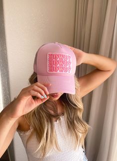 "The perfect hat for summer or a bachelorette weekend away! Let's go girls! ✳Size: one size fits most, with snaps to make it larger or smaller! ✳Color: all pink! ✳Kind: Trucker hat ✳INCLUDES ONE HAT WITH PATCH ON IT IMPORTANT Once your order is shipped I am not responsible/liable for the package. The United States Postal Service is responsible for delivery. If there are any problems with the delivery or a missing package, please reach out to me and I will do what I can to help. PER USPS: Please Trucker Hat Inspiration, Trendy Hats With Curved Brim, Cute Summer Baseball Cap, Cute Snapback Baseball Cap For Summer, Cute Pink Baseball Cap For Summer, Pink Summer Baseball Cap, Cute Pink Summer Baseball Cap, Trendy Adjustable Curved Brim Hat, Cute Summer Trucker Hat With Curved Brim