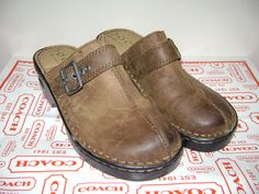 by B O C  BORN CONCEPT    size 6 / 35.5 M/W  in BROWN Description Details: * In great condition * Leather Upper * Heel measures about 2" * Please refer to all pictures, since they are part of description. All guaranteed to be 100% authentic! All items are 100% guaranteed as described. All of my items come from a pet, and smoke-free home. Please feel free to email with any questions. Positive Feedback will be given immediately upon receiving the same. Check my other listing and  be sure to add me Born Shoes Women Clogs, Women Slides, Leather Clogs, Dansko Professional Clog, Mule Clogs, Mules Shoes, Positive Feedback, Mule, Leather Women