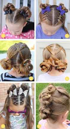 Easy Girls Hairstyles, Fun Braids, Simple Updos, Easy Toddler Hairstyles, Girls Hairdos, Cute Toddler Hairstyles, Easy Little Girl Hairstyles, Girly Hairstyles, Girls Hair Styles