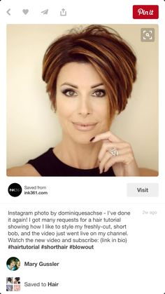 Dominique Sachse, Modern Bob Hairstyles, Modern Short Hairstyles, Angled Bob Hairstyles, Short Hair Ideas, Wavy Bob Hairstyles, Chin Length Hair, Edgy Short Hair, Short Hair Styles For Round Faces