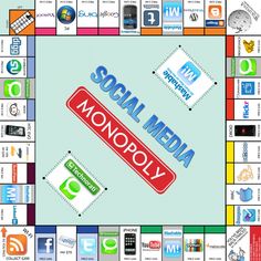 a monopoly board game with the words'media largon'on it