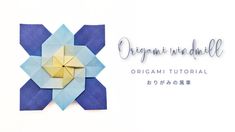 an origami flower with the words organic mindful written in japanese