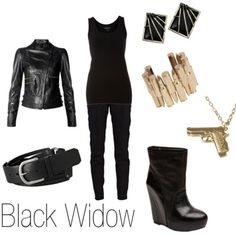 Character Inspired Fashion (My outfits inspired by the Avengers (& Loki)) Widow Outfit, Black Widow Outfit, Marvel Inspired Outfits, Black Widow Costume, Avengers Outfits, Geeky Fashion, Movie Inspired Outfits, Marvel Clothes, Nerd Fashion