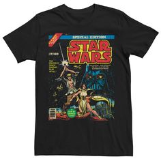 a black star wars t - shirt with an image of darth vader and princess lei