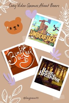 Lumbearjack, Little Bear Chef, Bear & Breakfast Cosy Gaming, Cozy Hobbies, Pc Games Setup, Spooky Games, Cozy Games, Cozy Gaming