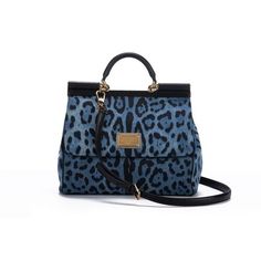 DOLCE & GABBANA new large denim cheetah print handbag, adjustable and detachable strap. Comes with ID card, booklet and original dust cover. Elephant Logo, Printed Handbags, Dust Cover, Cheetah Print, Michael Kors Monogram, Dolce And Gabbana, Top Handle Bag, Women Handbags, Elephant