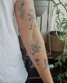 a person with a tattoo on their arm