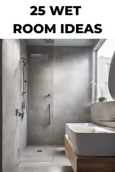 25 wet room ideas Wet Room Bathroom Ideas, Modern Wet Room, Room Bathroom Ideas, Wet Room Flooring