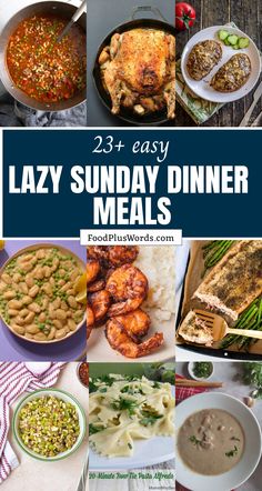 the best lazy sunday dinner meals