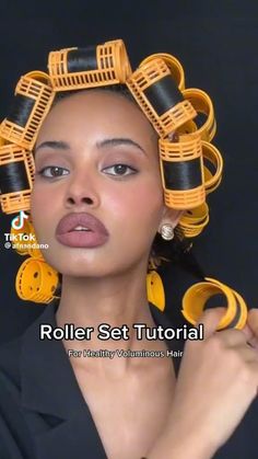 black girl perm short hair tutorial Hairstyles For Short Hair Tutorial, Afnan Dano, Medium Hair Wedding, 1920 Hairstyles, Hair Rollers Tutorial, Quick Natural Hair Styles