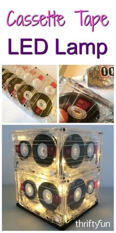 cassette tape led lamp is an easy diy project