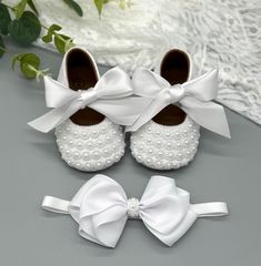 baby girl baptism shoes wedding shoes Christening Shoes, Girl Baptism, Leather Baby Shoes, Baby Baptism, Velvet Shoes, Shoes Wedding, Matching Headband, Shoes Baby