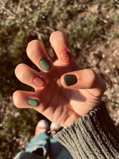 Vintage Nails, Grunge Nails, Nails Manicure, Orange Nails, Girls Nails, Luxury Nails, Dream Nails