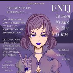 Entj Love, Entj And Intj, Entj Art, Entj Vibes, Entj Girl, 30 Day Challenge Journal, Mbti Functions