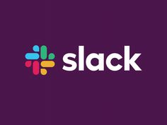 slack logo on a purple background