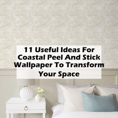 Transform your home with our guide on coastal peel and stick wallpaper! Discover 11 creative ideas that bring the serene beauty of the coast into your space effortlessly. Whether you're looking to refresh a room or add a beachy vibe to your decor, this versatile wallpaper is the perfect solution. Explore tips on patterns, color schemes, and placement to create a stunning coastal retreat right in your home. Dive into inspiration today! Coastal Bedroom Wallpaper, Coastal Peel And Stick Wallpaper, Bedroom Wallpaper Ideas, Beachy Wallpaper, Wallpaper Stairs, Useful Ideas, Bedroom Wallpaper, Coastal Retreat, Coastal Bedroom