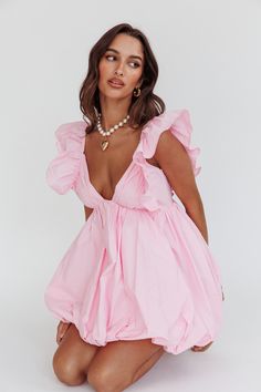 Horoscope Bubble Hem Mini Dress Blush Shades Of Pink Bachelorette Party Outfit, Cute Bday Dresses, Bubbly Outfits, Brunch Dress Ideas, Philanthropy Round Recruitment Outfits, 16th Birthday Outfit Ideas, Pink Dress Outfit Casual, Preppy Spring Outfits, Bubble Outfit