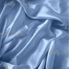 the blue satin fabric is very soft