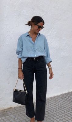 Maria Valdes, Blouse Style, Business Wear, Minimalist Wardrobe, Olivia Palermo, Summer 24