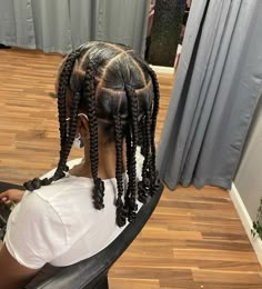 Huge Knotless Braids, Natural Hair Knotless Braids No Weave, Big Plaits Hairstyles, Jumbo Natural Braids, Coi Leray Braids Parting, Big Braids Natural Hair, Jumbo Braids Natural Hair, Short Coi Leray Braids, Tomboy Braids