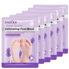 PRICES MAY VARY. NATURAL FEET EXFOLIATING PEELING MASK: Our Lavender Exfoliating Foot Peeling Mask Provides A Treatment To Remove Hardened, Dead,callused Skin To Make Your Foot Skin Soft And Tender Like Baby In 1-2 Weeks! Foot Mask Restores Your Feet To The Smooth, Soft Feet You Once Had. HEALTHY FOOT CARE: Natural Botanical Extracts Totally Safe For All Skin Types. It's A Great Peeling Foot Mask For Men & Women. Get Rid Of Rough Heels And Dead Skin With Our Exfoliating Foot Peel Mask, Generally Foot Mask Peel, Foot Peel Mask, Pedicure Socks, Peeling Mask, Manicure Gel, Foot Mask, Luge, Callus Removal, Brighten Skin Tone