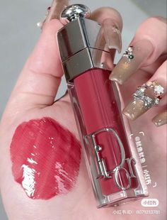 Lip Gloss Aesthetic, Dior Products, Gloss Aesthetic, Shimmer Rose, Dior Lipgloss, Dior Addict Lip Maximizer, Makeup Lip Gloss, Expensive Makeup