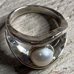 Grace & Heart G&H .925 Sterling Silver Pearl Ring Size 5 Artisan Jewelry Fashion Beautiful Sterling Silver And Pearl Combination! Brand New Extra Stock! Smoke Free Home Smoke Free Packing Supplies Bundle With Other Items In My Closet;) Silver Pearl Rings, Alternative Engagement Rings Silver, Silver Pearl Ring, Indie Jewelry, Packing Supplies, Rings Silver, Alternative Engagement Rings, Jewelry Photography, Wedding Plans