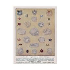 an image of various rocks and stones on a white background with the words, famous mineral specimens