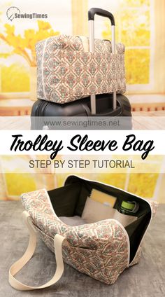 an easy to sew travel bag with wheels and handles