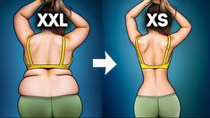 a woman's back with the words xxs and xs cut out on it