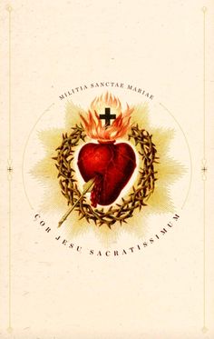 a heart with a cross in the middle