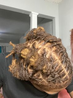 locs ginger locs light brown locs dreads Loc Versatility, Light Brown Locs, Honey Brown Locs, Light Brown Ginger, Brown Locs, Ginger Locs, Women Locs, Loc Ideas, Dreadlocks Men