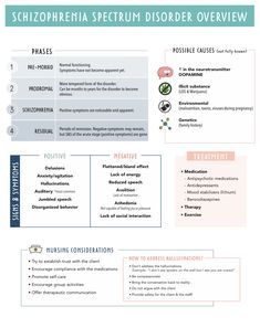 the schizophrena spectrum disorder overview is shown in this graphic above