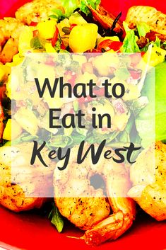 what to eat in key west with text overlay that reads, what to eat in key west