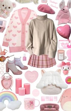 Cutie Aesthetic, Sanrio Outfits, Clothes Outfit, Swaggy Outfits, Pink Outfits, Starter Pack