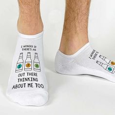 Funny No Show Socks for the IPA Lover #drinkswellwithothers #boozysocks #boozy #funnysocks #drinksocks #happysoles #sockprints #superpower #imakebeerdisappear #mysuperpower #IPAlover #IPA #outtherethinkingaboutmetoo Making Beer, Beer Socks, Groom Socks, Personalized Socks, Plus And Minus, How To Make Beer, Funny Socks, Novelty Socks, Sock Gifts