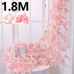 Specification: Material: silk flower Color: light pink, dark pink Size: One flower has 135 flowers on it, and one flower has 3 flower heads on it Each piece is 1.8 meters long/piece Features: Enjoy Happy TimeYou can hang this artificial cherry blossom vine on the wall, doors, swing, mirrors and anywhere as you like to enjoy with artificial vine. Tips Artificial flowers may be squeezed and deformed in transit, you may adjust the branches to the most natural state after receiving it. Package Inclu Couronne Diy, Summer Room Decor, Wreath Accessories, Arch Decoration Wedding, Hanging Garland, Sakura Flower, Artificial Silk Flowers, Cherry Blossom Flowers, Leaf Garland