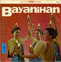 a magazine cover with three women holding lit candles in their hands and the words bayanihan on it