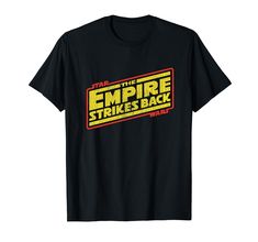 PRICES MAY VARY. Official Star Wars Merchandise Star Wars T-Shirt for Men, Women, Boys, and Girls Lightweight, Classic fit, Double-needle sleeve and bottom hem Star Wars Tee Shirts, Walt Disney World Marathon, Star Wars The Empire, Disney World Planning Guide, Star Wars T Shirt, Star Wars Tees, Star Wars Outfits, Empire Strikes Back, Star Wars Merchandise