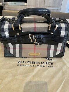 Great Shopping Authentic Pre- Owned Burberry Bag., Women's Bags & Handbags Bowling Bag, Bowling Bags, Burberry Handbags, Arm Candy, Burberry Bag, Women's Bags, Bowling, Bags Handbags, Burberry