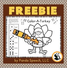 the freebie color - a - turkey activity book