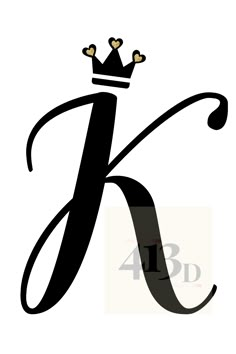 the letter k with a crown on top