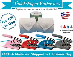 toilet paper embossers are available for all types of use and can be purchased in 1 business day