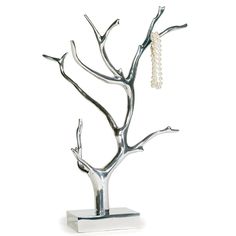 Manzanita Tree Silver - Nima Oberoi Lunares 50th Birthday Party Gifts, 50th Birthday Gift Ideas, Jewelry Tree Display, Headband Storage, Manzanita Tree, Jewelry Holders, Hanging Jewelry, Necklace Holder, Tree Sculpture